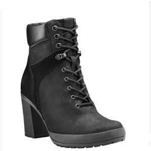 Timberland Black Nubuck Cándale Lace Up  Field Boots